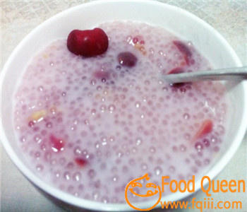 How to make coconut milk sago milk